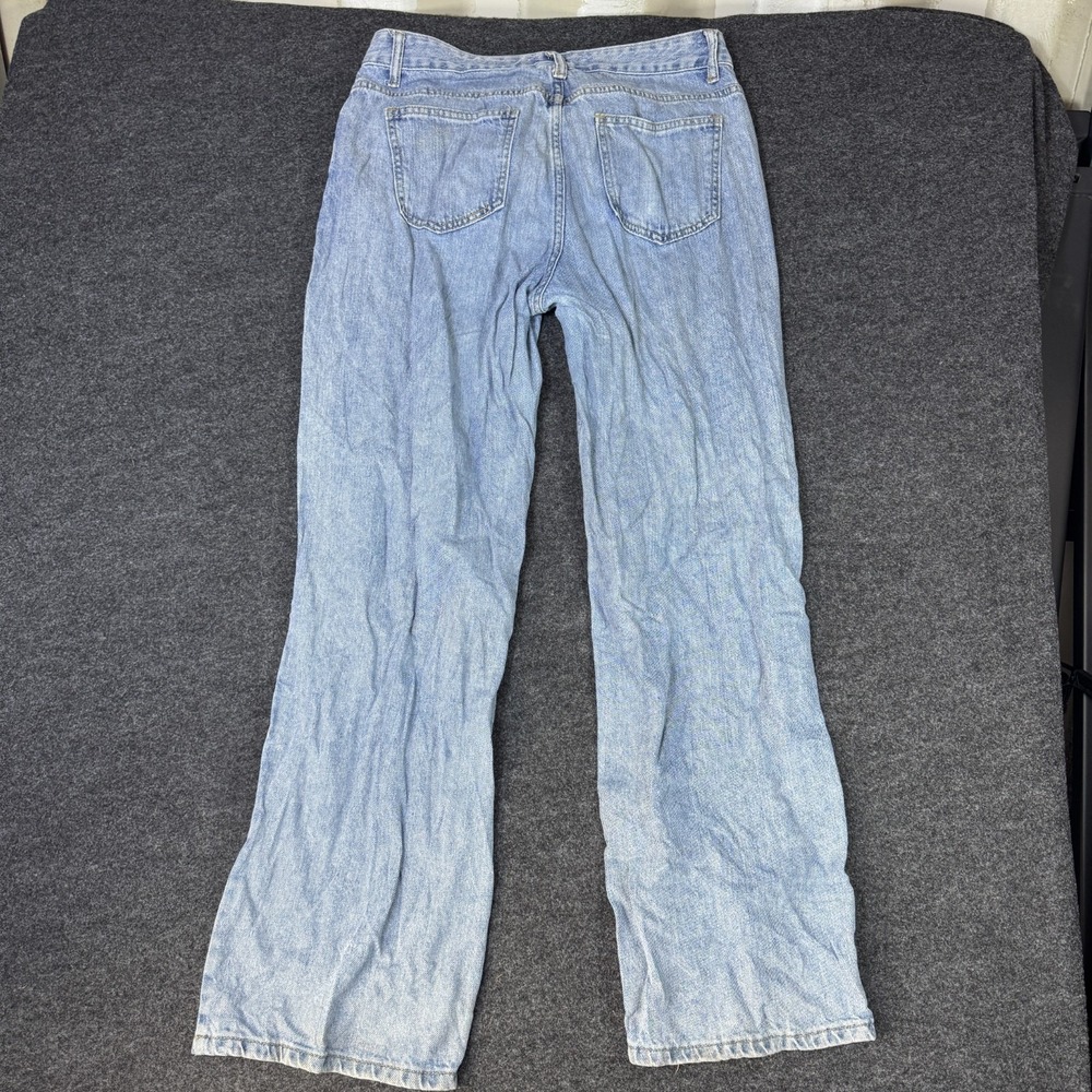Love Soho Bow Straight Jeans Womens 13 Blue Denim Medium Wash Cotton Pockets